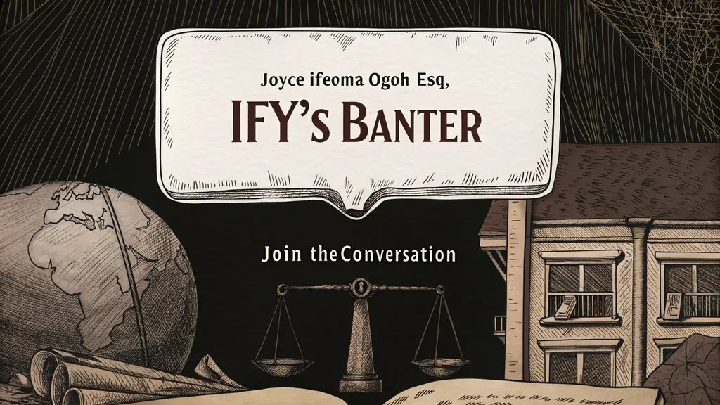 Welcome to Ify's Banter: Where Law, Real Estate, Politics, and Society Converge